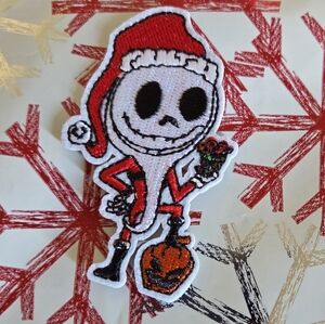 Disney Red and Black Jack Skellington Patch